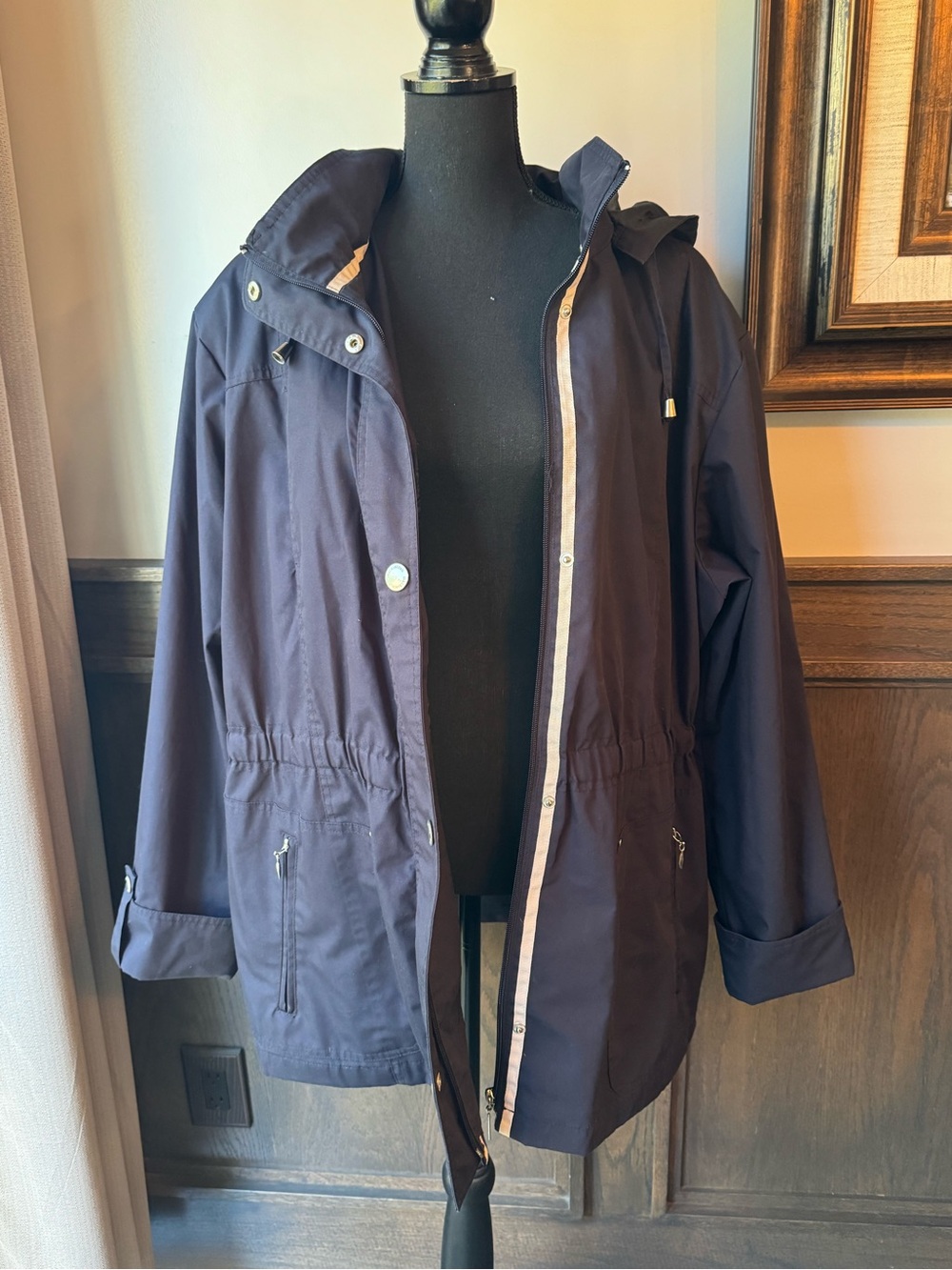 Mackintosh New England Hooded Utility Jacket - Navy 2X - Picture 4 of 11